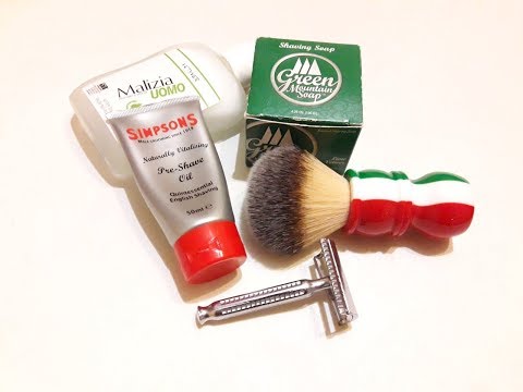 Видео: Бритье. Алмаз, Eddison blade, Green Mountain soap, RazoRock Tricolore, Malizia vetiver