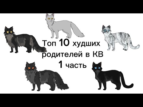 Видео: Топ 10 худших родителей в котах-воителях 1 часть (чит.опис)