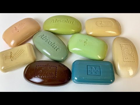 Видео: ASMR Cutting rancid soap. Резка прогорклого мыла. Satisfying soap video.