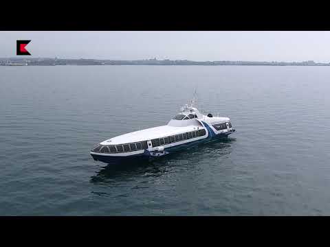 Видео: Ходовые испытания морского пассажирского судна «Комета 120М»