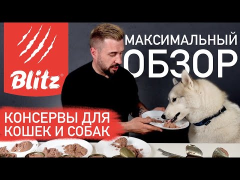 Видео: Мммм..... вкуснятина! Обзор и дегустация консервов для собак и для кошек / Консервы BLITZ Holistic