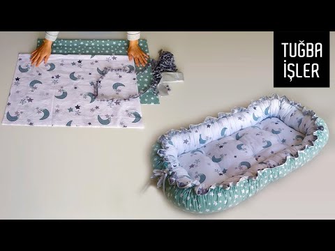 Видео: Очень простой крой и шитье Babynest | Tuğba İşler