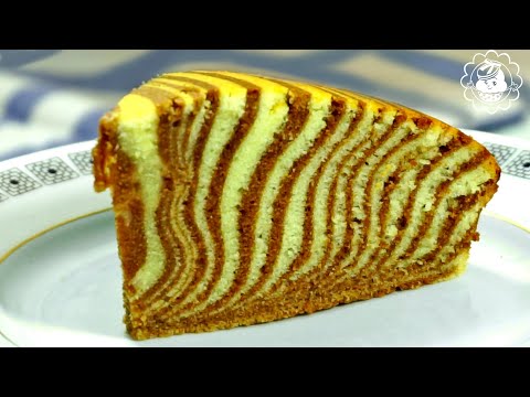 Видео: Торт зебра | Очень влажный и вкусный бисквит | Простой рецепт |Zebra cake recipe