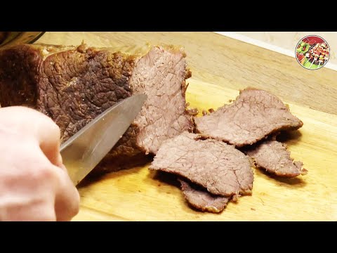 Видео: Килограммовый отруб вкуснейшей говядины обжаренный целым куском.