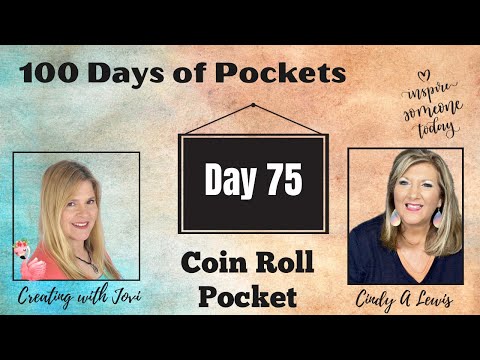 Видео: День 75 из 100 дней мусорных карманов для дневников! Карман для монет в рулоне