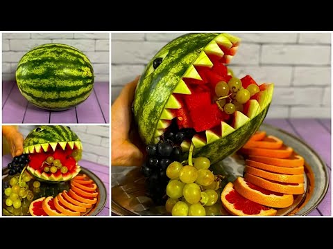 Видео: Гости были удивлены😱 Как я красиво нарезал и подал арбуз на праздничный стол.