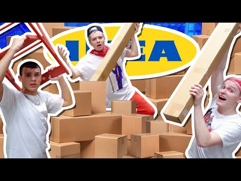 Видео: СТРОИМ САМЫЙ ОГРОМНЫЙ ФОРТ В IKEA