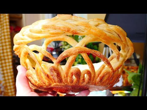 Видео: Пасхальная съедобная корзинка! Ажурная прелесть )