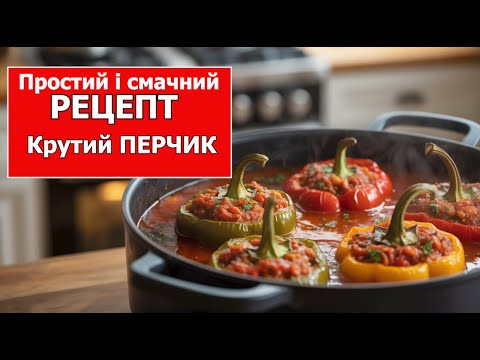 Видео: 🌶️ Супер смакота! Фарширований перець рецепт 😋 #готуємовдома  #рецепти  #фаршированнийперець