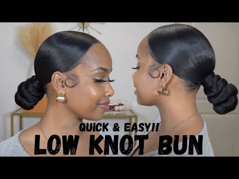 Видео: Низкий пучок с косичками посередине