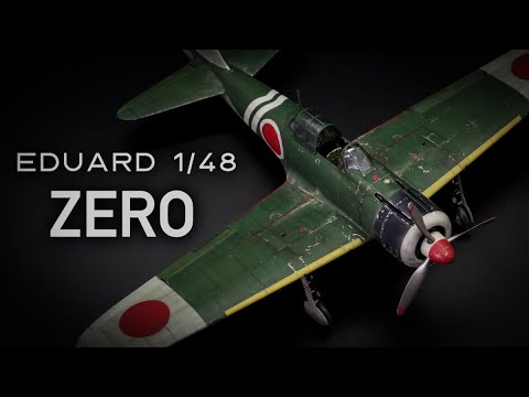 Видео: Zero! Eduard 1/48 New Tool A6M2 Type 21 Полная сборка.