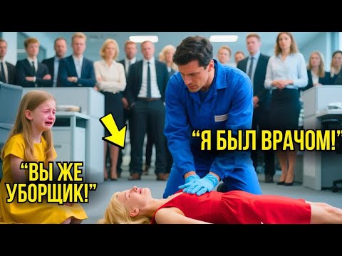 Видео: 😱 ВСЕ СМЕЯЛИСЬ НАД УБОРЩИКОМ... Пока ДОЧЬ CEO не закричала: «МАМА УМИРАЕТ!» 💔 Он СДЕЛАЛ НЕВОЗМОЖНОЕ!