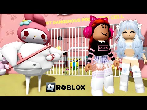 Видео: Убегаем с подругой от Барри из тюрьмы РОБЛОКС 🏃🏾‍♀️🏃🏼‍♀️🚔 Escape My Melody Barry's Prison Run ROBLOX