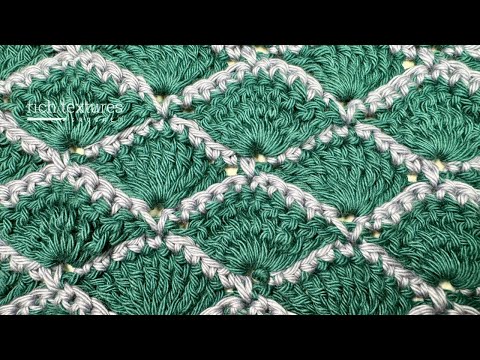 Видео: Веерный шов | Как вязать крючком