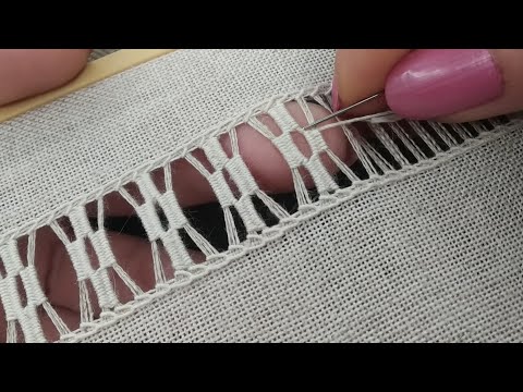 Видео: Як виконати мережку| Закріпка нитки у мережці | Hand embroidery|