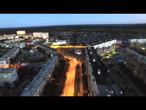 Видео: Усинск. Съемка с воздуха 4(вечер)