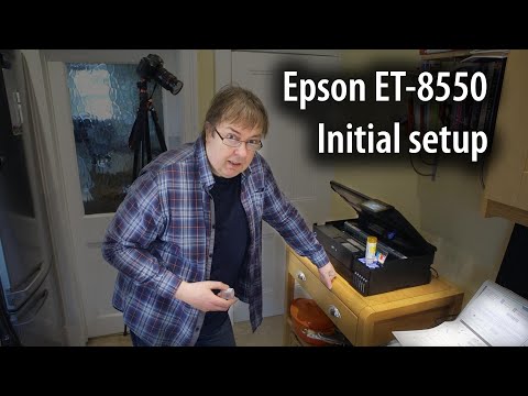 Видео: Настройка Epson ET-8550. Первоначальная установка принтера Epson EcoTank A3+. Заправка чернил и п...