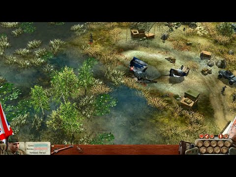 Видео: В тылу врага - Soldiers: Heroes of World War II - прохождение - миссия 2-3 - В болотах