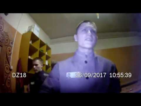 Видео: Архив ФКУ ИК-6 УФСИН СПб. Обыск в СУС. Съёмка служебным видеорегистратором