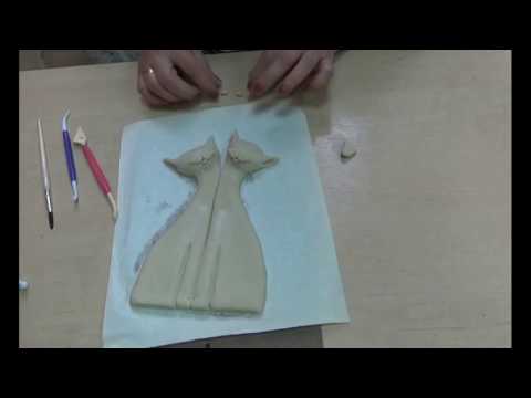 Видео: Сувенир кошки ,, ИНЬ ЯНЬ,,1 - часть.