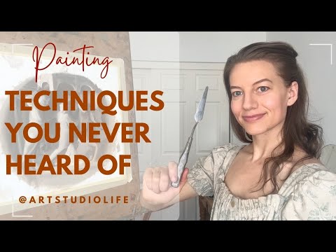 Видео: САМЫЕ ЭФФЕКТИВНЫЕ ТЕХНИКИ РАБОТЫ С МАСТИХИНОМ В ЖИВОПИСИ