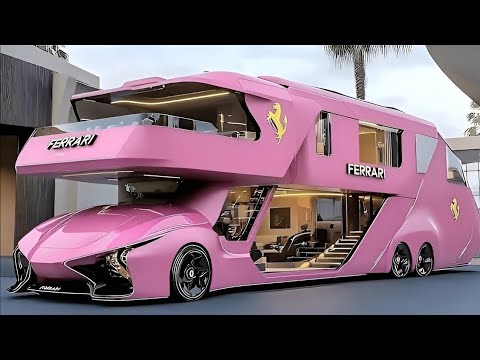 Видео: Ferrari сделал дом на колёсах! Роскошный моторхоум, который шокировал весь мир 🚀🔥