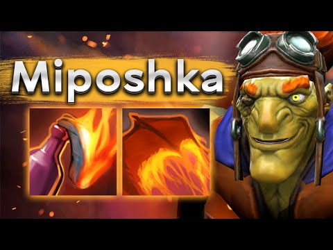 Видео: Мипошка на Бетрайдере с хорошим фармом! - Miposhka Batrider 7.35 DOTA 2