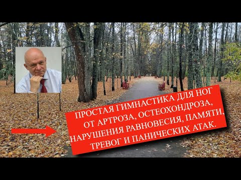 Видео: Гимнастика для ног от артроза, остеохондроза, нарушения равновесия, памяти, тревог и панических атак