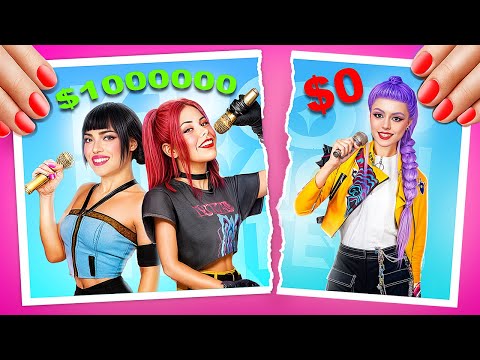 Видео: Из 1$ в 1,000,000$ Руми из Хантрикс! Макияж в Богатую KPop!!