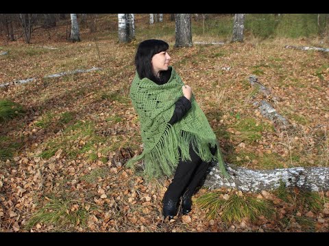 Видео: МК 12 Узор для шали крючком)Часть первая.(crochet shawl pattern)