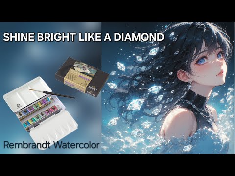 Видео: ОБЗОР акварели Rembrandt  watercolor special effects 12