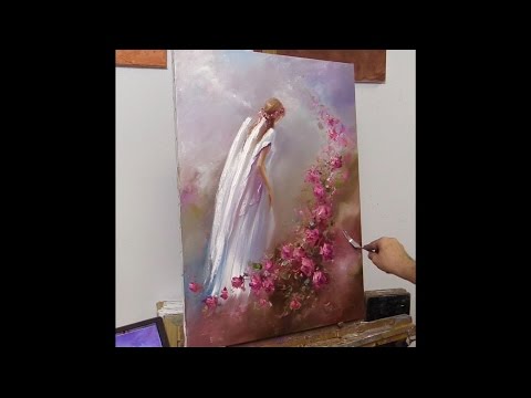 Видео: Девушка с крыльями. Урок живописи маслом. Workshop oil painting from Oleg Buiko. Alla prima painting