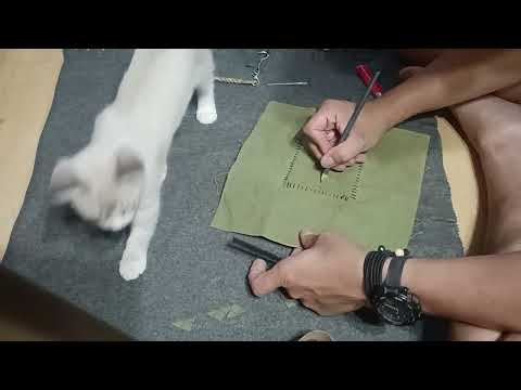 Видео: Пришивание мощной технической заплатки как на парусе