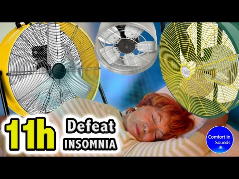 Видео: Белый шум (без рекламы), расслабляющие звуки для сна, сильный шум вентилятора, снятие стресса
