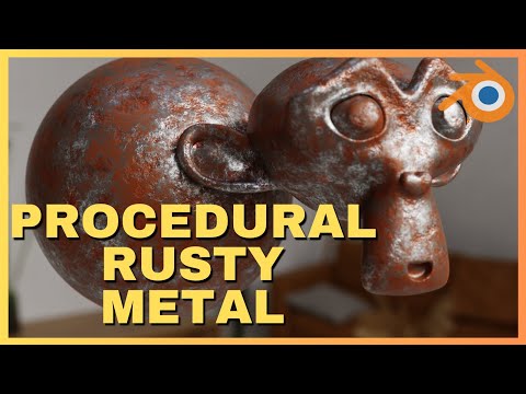 Видео: Простой процедурный ржавый металл — урок по Blender