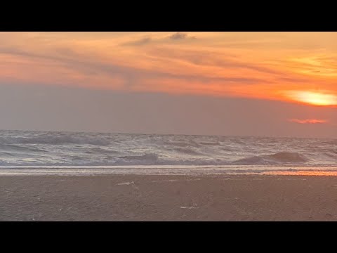 Видео: Закат, шум ветра, шум моря.