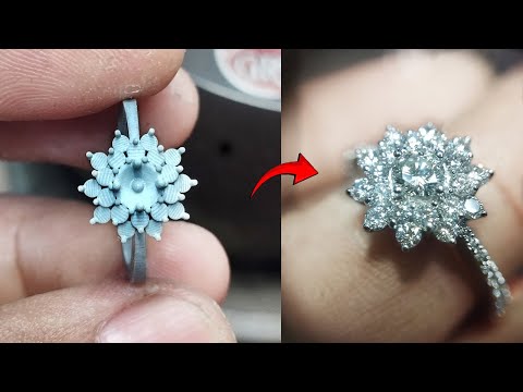 Видео: Процесс литья по выплавляемым моделям - кольцо с цветущей вишней