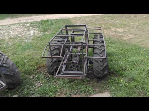 Видео: Самодельные гусеничные трактора : модернизация подвески