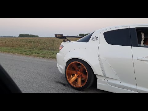 Видео: Honda против! / mazda rx8 1uz / rx8 ротор / subaru wrx / civic ej / genesis / chaser 1jzgte r154
