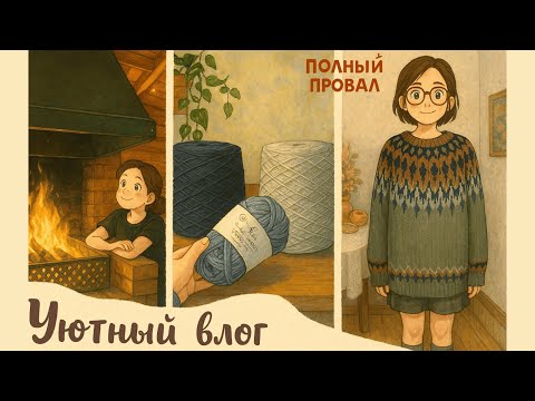 Видео: 63 💫 УЮТНЫЙ ВЯЗАЛЬНЫЙ ВЛОГ 🧶 Уехали в домик • РОСПУСК • новая пряжа • процессы • носочки из Opal