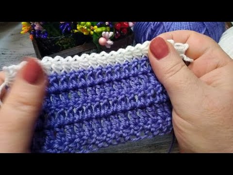 Видео: Обалденная обвязка крючком. Beautiful crochet trim