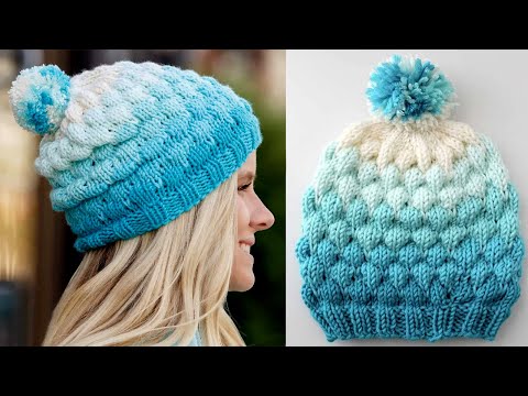 Видео: Выкройка шапки-бини «Бубл» для вязальщиц