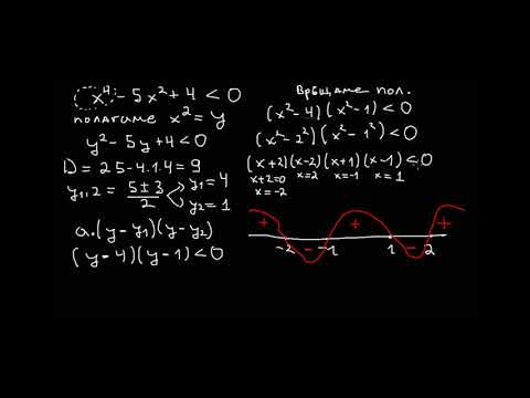 Видео: Математика 10 клас. Задачи от неравенства от по-висока степен.