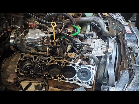Видео: Оживление. Пробило прокладку A6 C4 TDI. Вскрываем, смотрим, что там случилось.