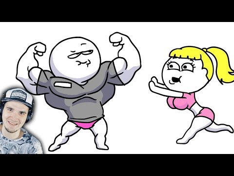 Видео: Добряк ► Работа тренером в качалке (Анимация Dobryak) | Реакция