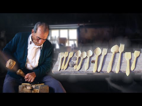 Видео: ЛОЖКИ, сделанные вручную из самшита. Это была тяжелая работа ремесленника SPOON.