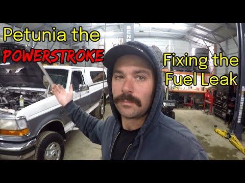 Видео: Устранение утечки топлива в OBS 7.3 Powerstroke