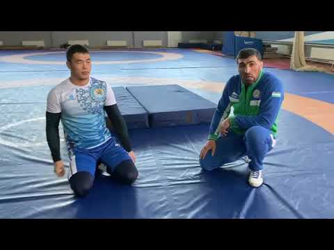 Видео: Задний пояс - показывают Рустам Ассакалов и Акжол Махмудов