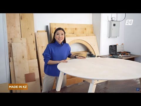 Видео: Производство казахских круглых столов | Made in KZ