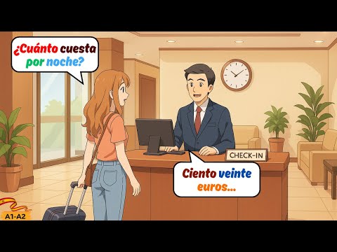 Видео: 🏨 100 испанских диалогов для бронирования отеля | Реальные диалоги для начинающих (A1–A2)